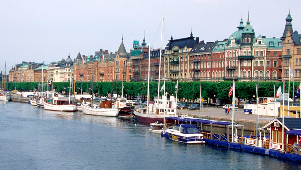 The Harbor in Gamla Stan, Stockholm.